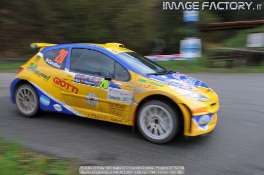 2008-04-19 Rally 1000 Miglia 0317 Cavallini-Zanella - Peugeot 207 S2000